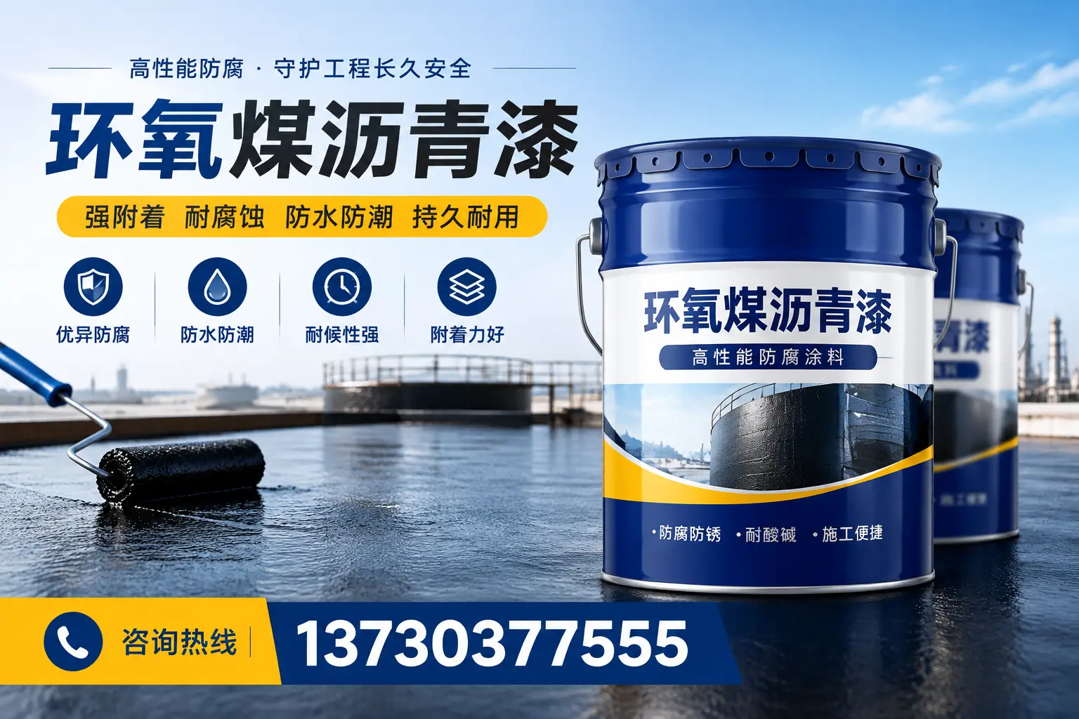 如何判断环氧煤沥青漆的质量?禹会消费者指南